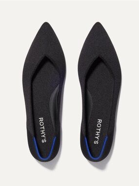Rothy's Black Pointed Toe Flats